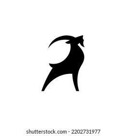 goat logo icon design vector tattoo