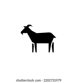 diseño de icono de logotipo de cabra tatuaje vectorial