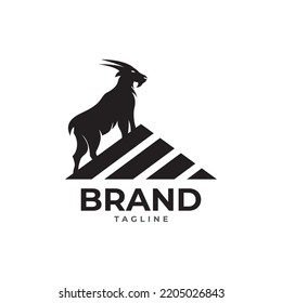 goat logo icon design vector.