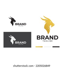 goat logo icon design vector.