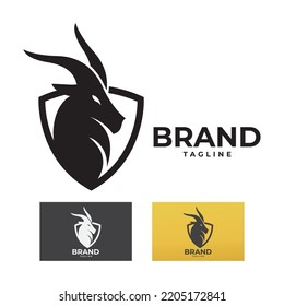 goat logo icon design vector.