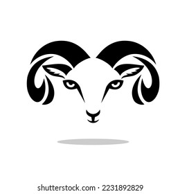 goat logo icon design vector