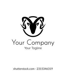 Goat logo icon design vector