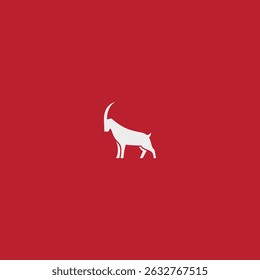 Goat logo icon flat vector design