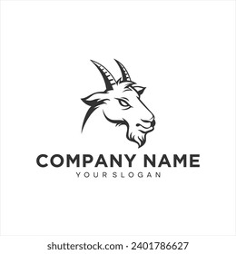 Goat logo icon vector  design illustrator design Creative Goat logo design goat icon modern company logo