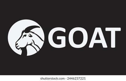 Goat logo icon vector design Goat Circle logo design illustrator design Creative Goat logo design goat icon modern company logo
