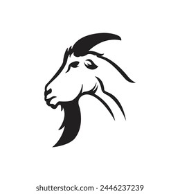 Goat logo icon vector design Goat Circle logo design illustrator design Creative Goat logo design goat icon modern company logo