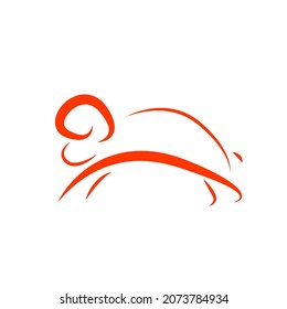 goat logo icon, vector illustration