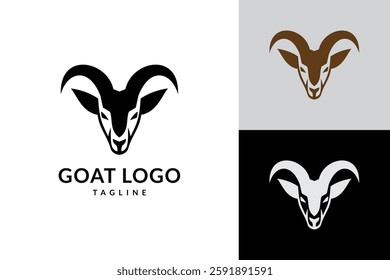 goat logo icon vector illustration