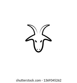 goat logo icon vector symbol design element