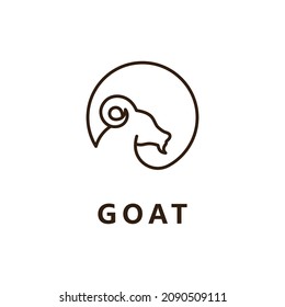 Goat logo icon vector template