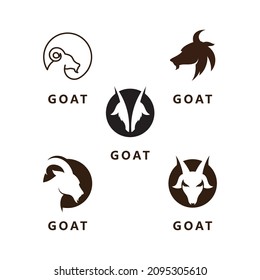 Goat logo icon vector template