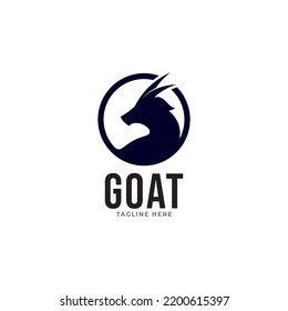 goat logo icon vector template.