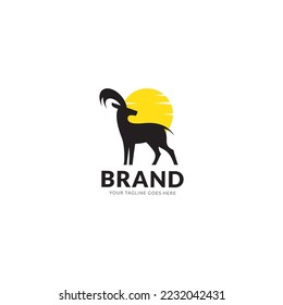 goat logo icon vector template. design art vector template.