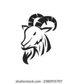 goat logo template Isolated. Brand Identity. Icon Abstract Vector graphic