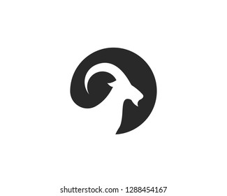Goat Logo Template vector 
