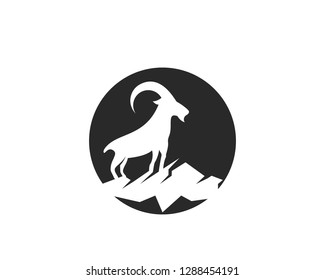 Goat Logo Template vector 