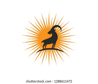 Goat Logo Template vector 