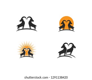 Goat Logo Template vector 