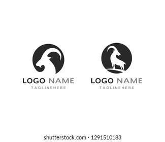 Goat Logo Template vector 