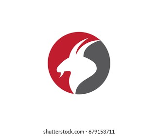 Goat Logo Template vector