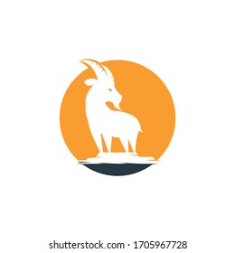 Goat Logo Template vector design.