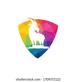 Goat Logo Template vector design.
