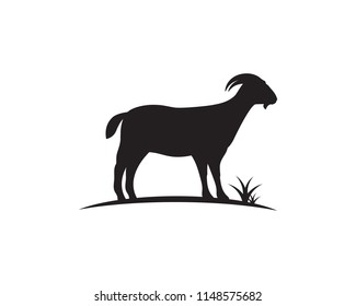 Goat Logo Template vector icon illustration design