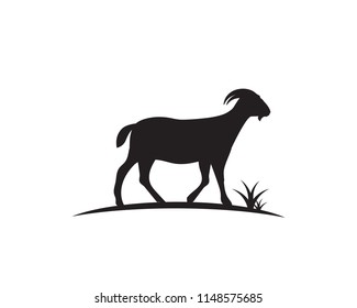 Goat Logo Template vector icon illustration design