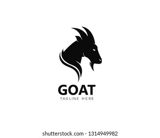 Goat Logo Template vector icon illustration design 
