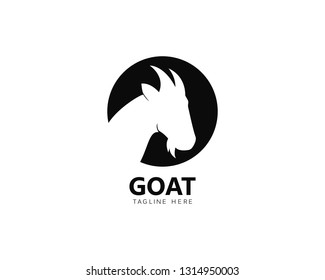 Goat Logo Template vector icon illustration design 