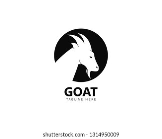 Goat Logo Template vector icon illustration design 