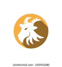 Goat Logo Template vector icon illustration design