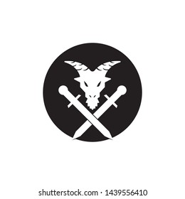 Goat Logo Template vector icon illustration design