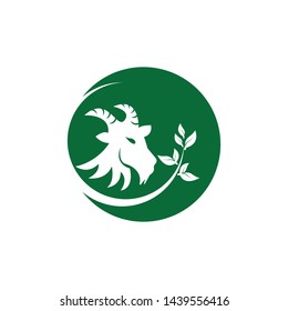 Goat Logo Template vector icon illustration design