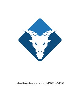 Goat Logo Template vector icon illustration design
