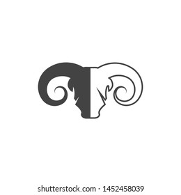 Goat Logo Template vector icon illustration design