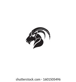 Goat Logo Template vector icon illustration design