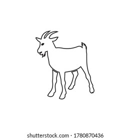 Goat Logo Template vector icon illustration design