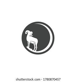 Goat Logo Template vector icon illustration design