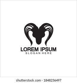 Goat Logo Template vector icon illustration design