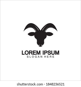 Goat Logo Template vector icon illustration design