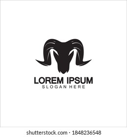 Goat Logo Template vector icon illustration design