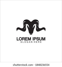 Goat Logo Template vector icon illustration design