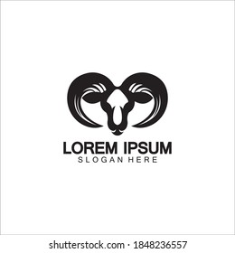 Goat Logo Template vector icon illustration design