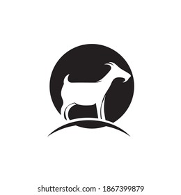 Goat Logo Template vector icon illustration design