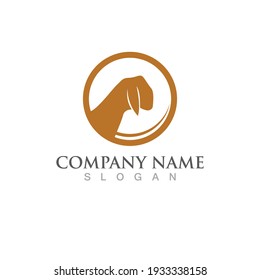 Goat Logo Template vector icon illustration design