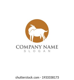 Goat Logo Template vector icon illustration design
