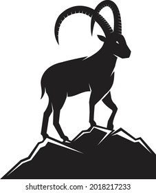 Goat Logo Template vector icon illustration