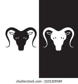 Goat Logo Template vector icon illustration design